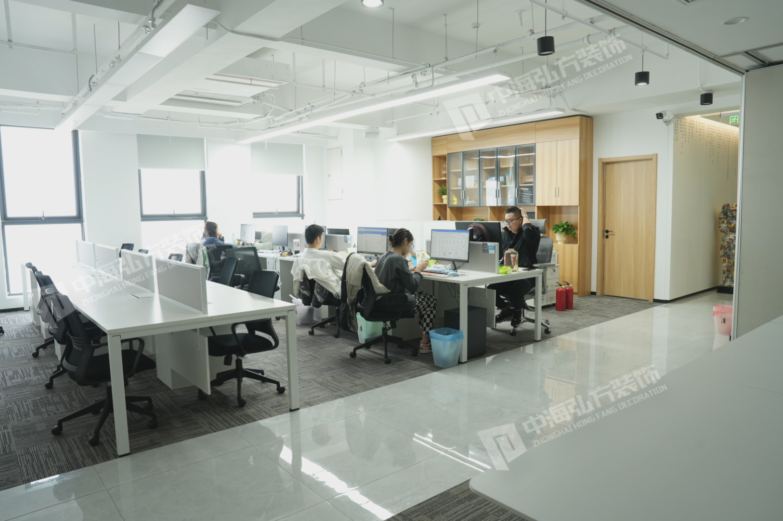 南京彈指鮮生供應鏈有限公司辦公室裝修實圖(圖4)