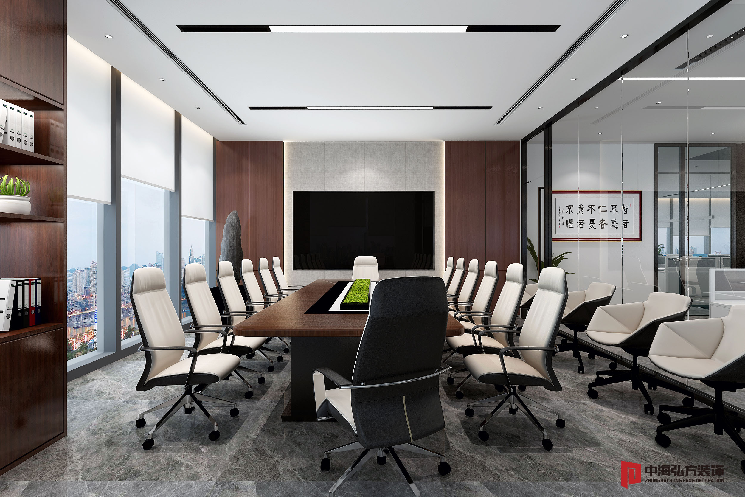 弘拓建設(shè)辦公室裝修設(shè)計(jì)(圖4)