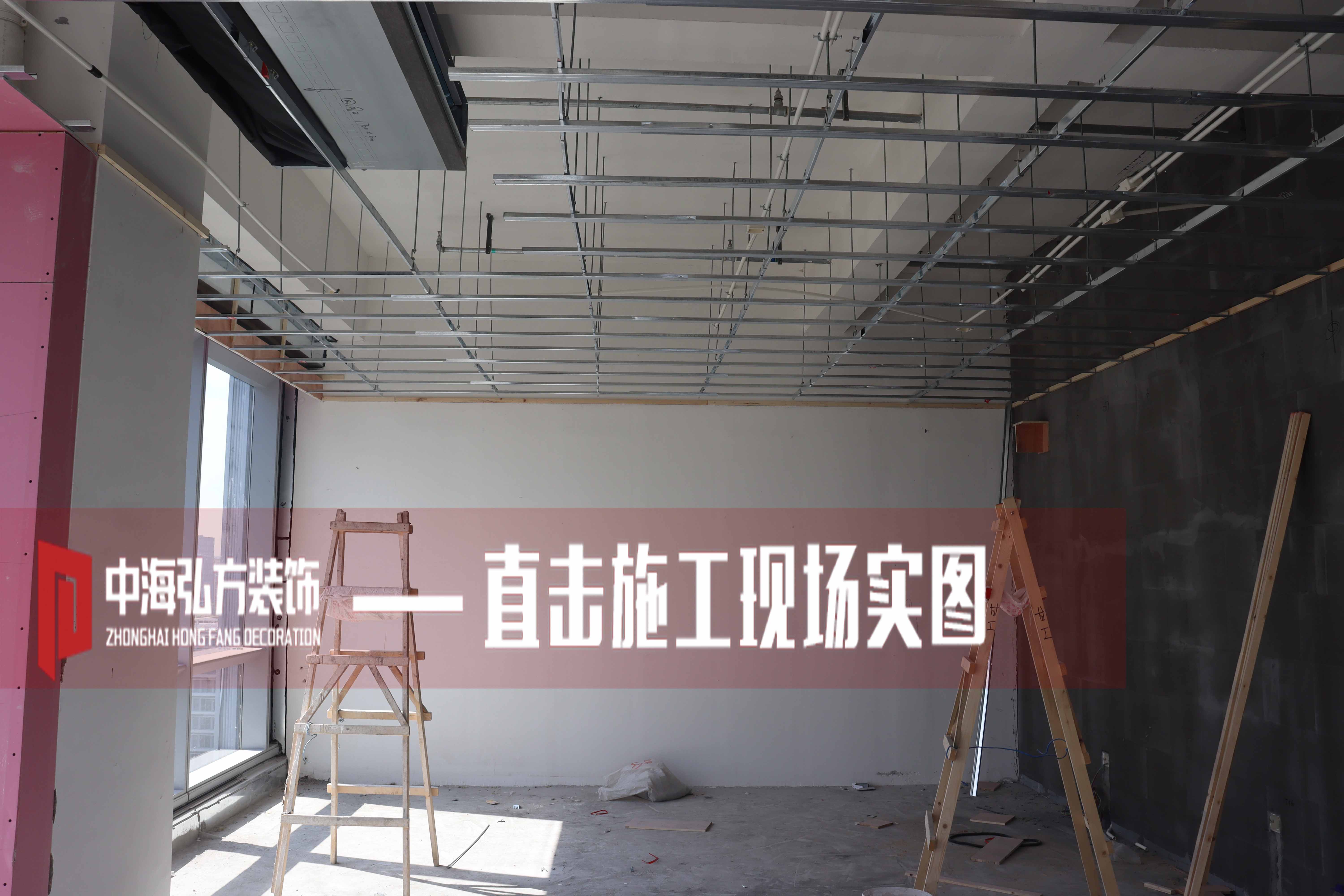 辦公室裝修施工巡檢，多個項目施工進行中(圖9)